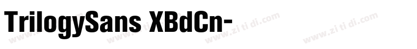 TrilogySans XBdCn字体转换